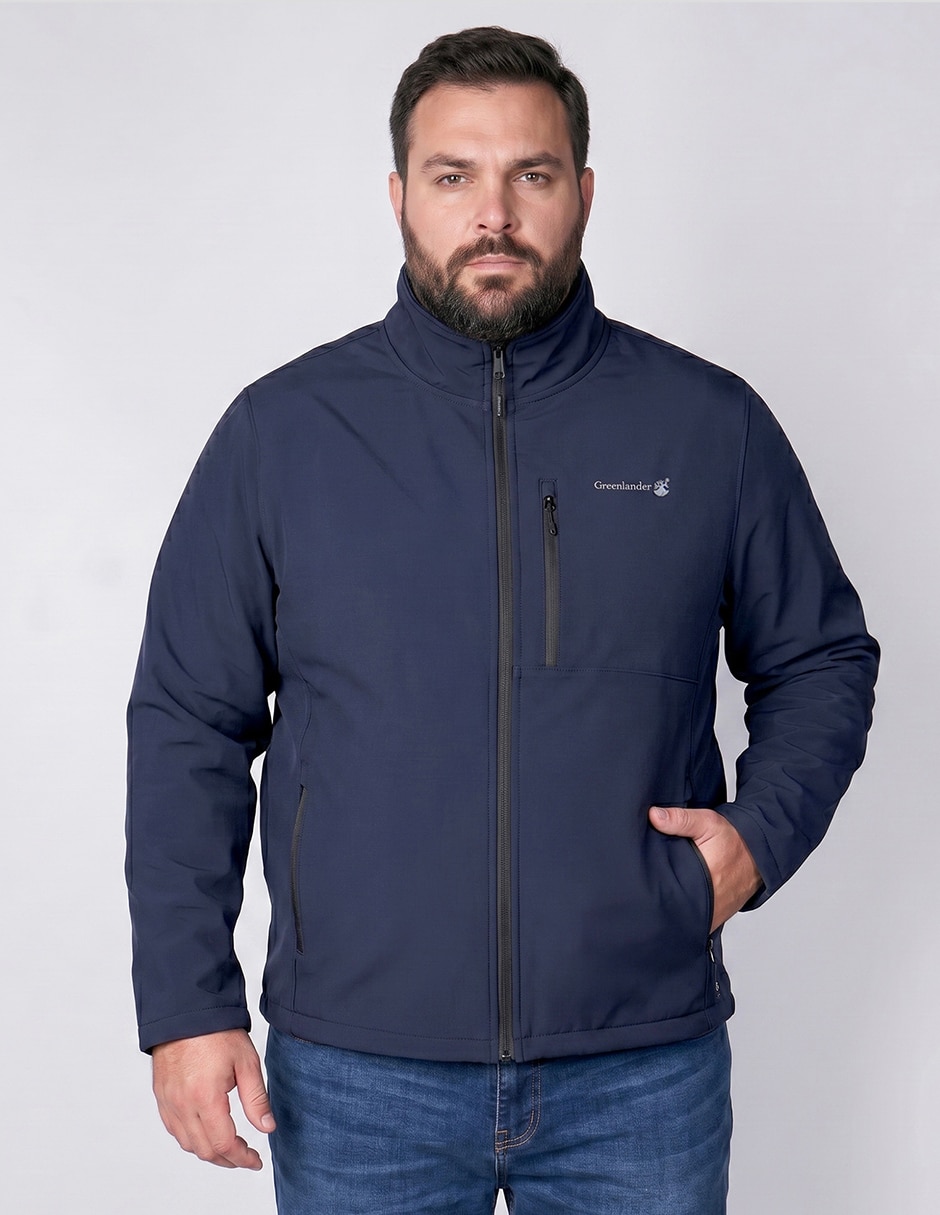 Chamarra casual greenlandercon bolsillos para hombre