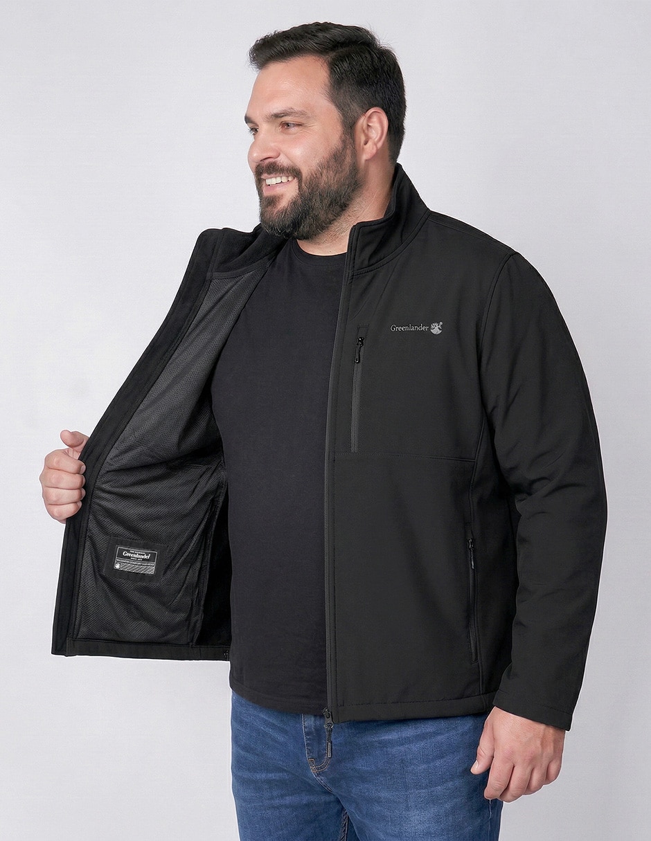 Chamarra casual greenlandercon bolsillos para hombre 4