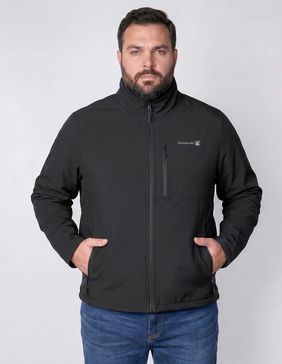 Chamarra casual greenlandercon bolsillos para hombre 1