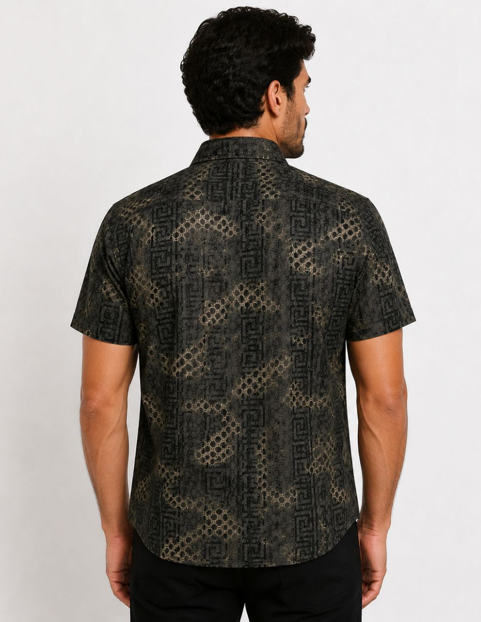 Camisa casual manga corta para hombre 3