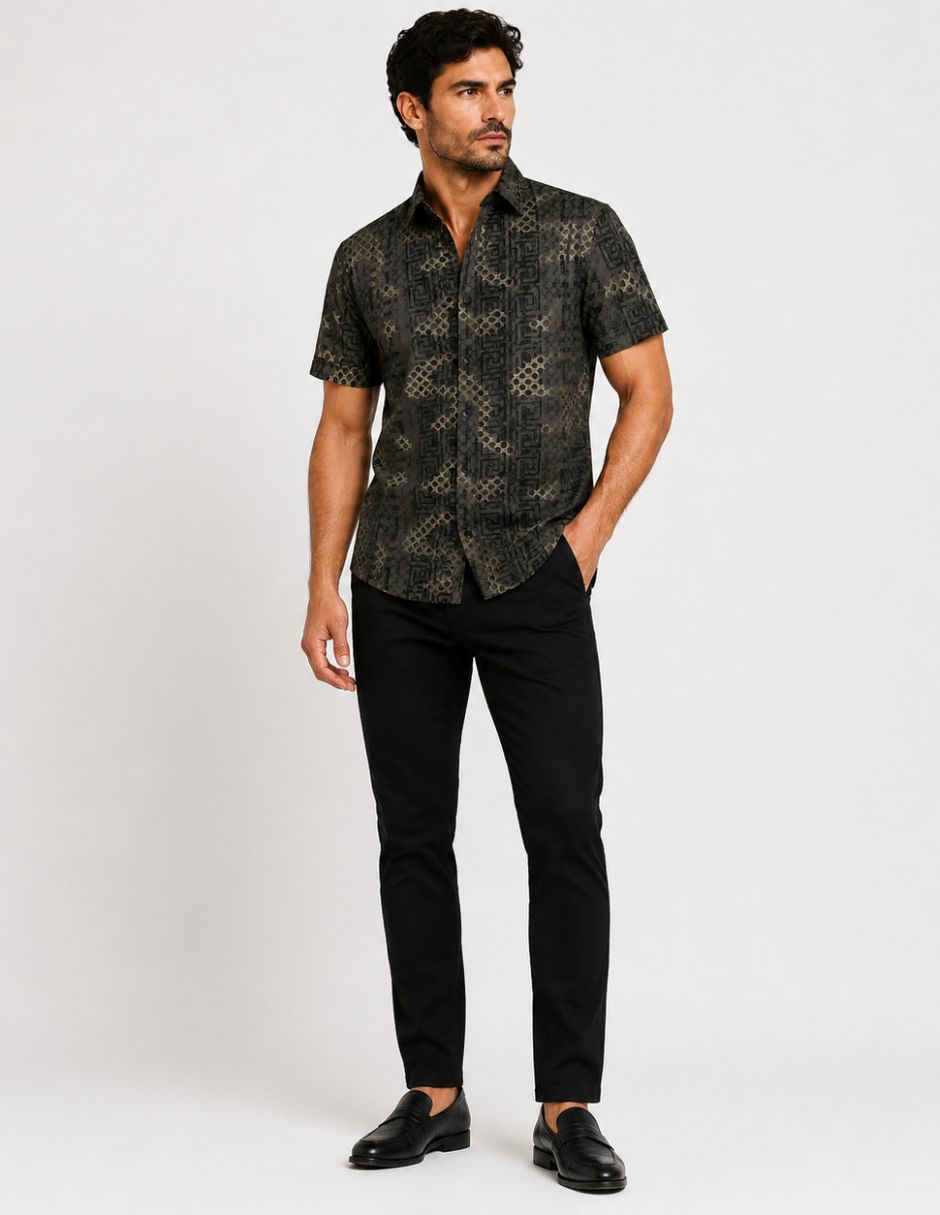 Camisa casual manga corta para hombre 2
