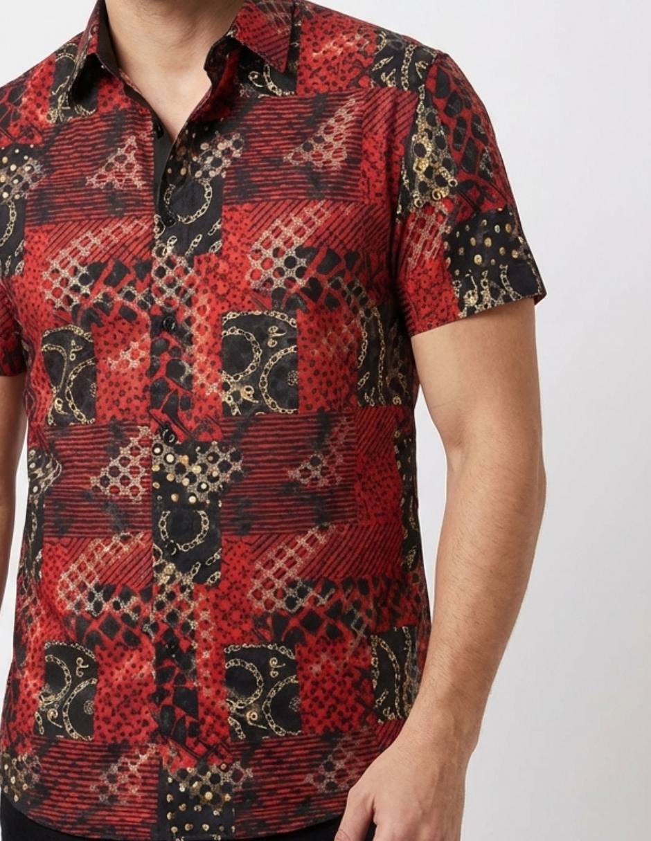 Camisa casual manga corta para hombre 2