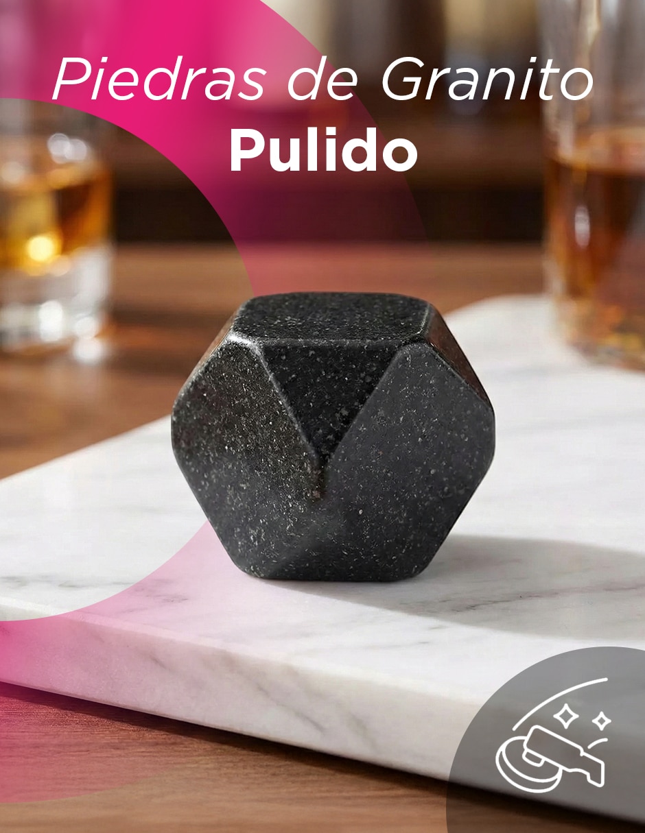 Hielo reusable piedra whiskey stones cork 5