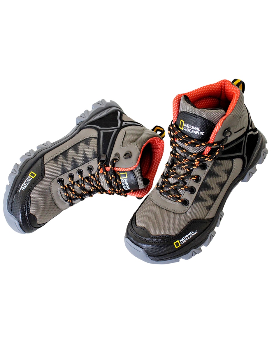Botín Kuali Shoes senderismo de piel sintética para hombre