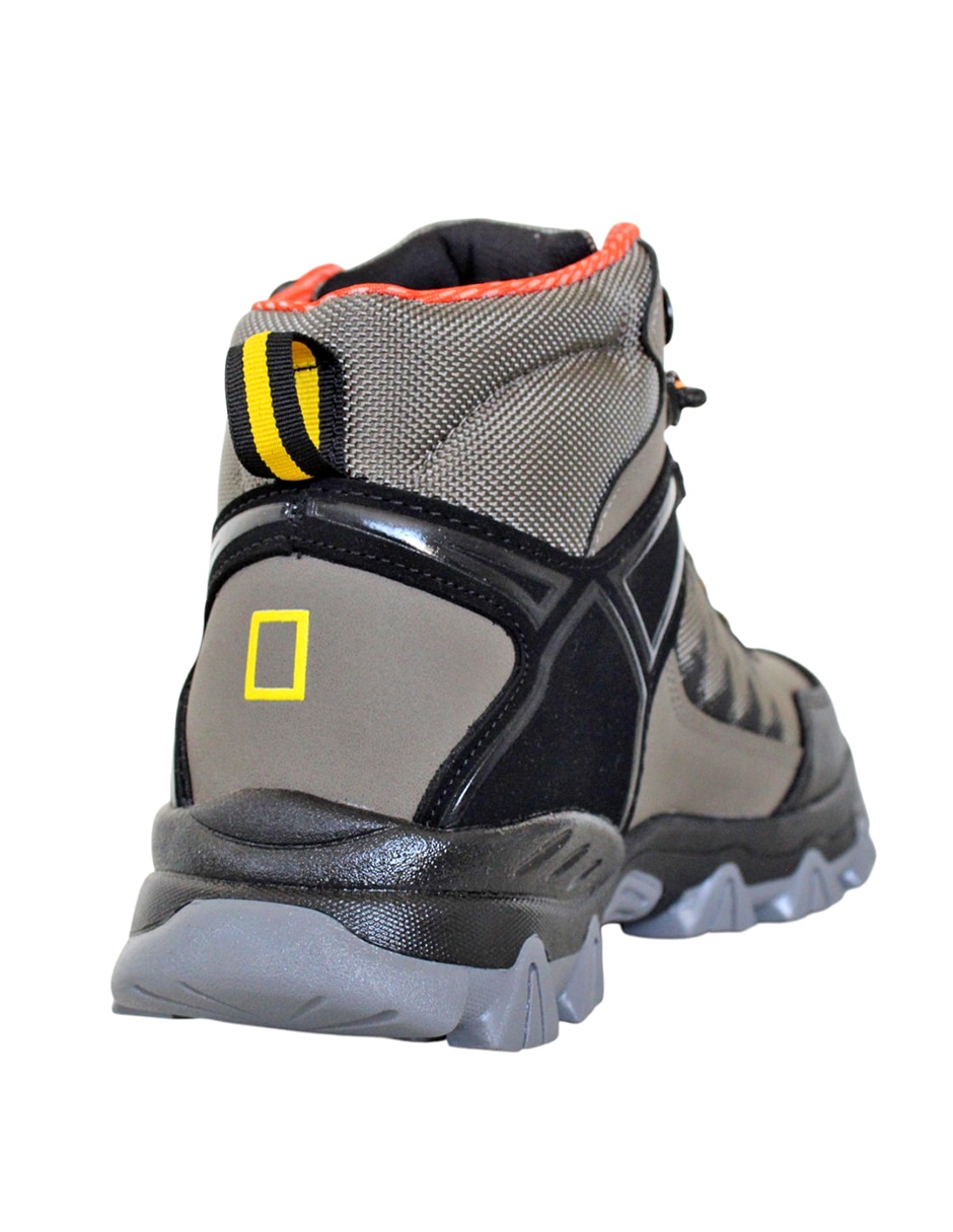 Botín Kuali Shoes senderismo de piel sintética para hombre