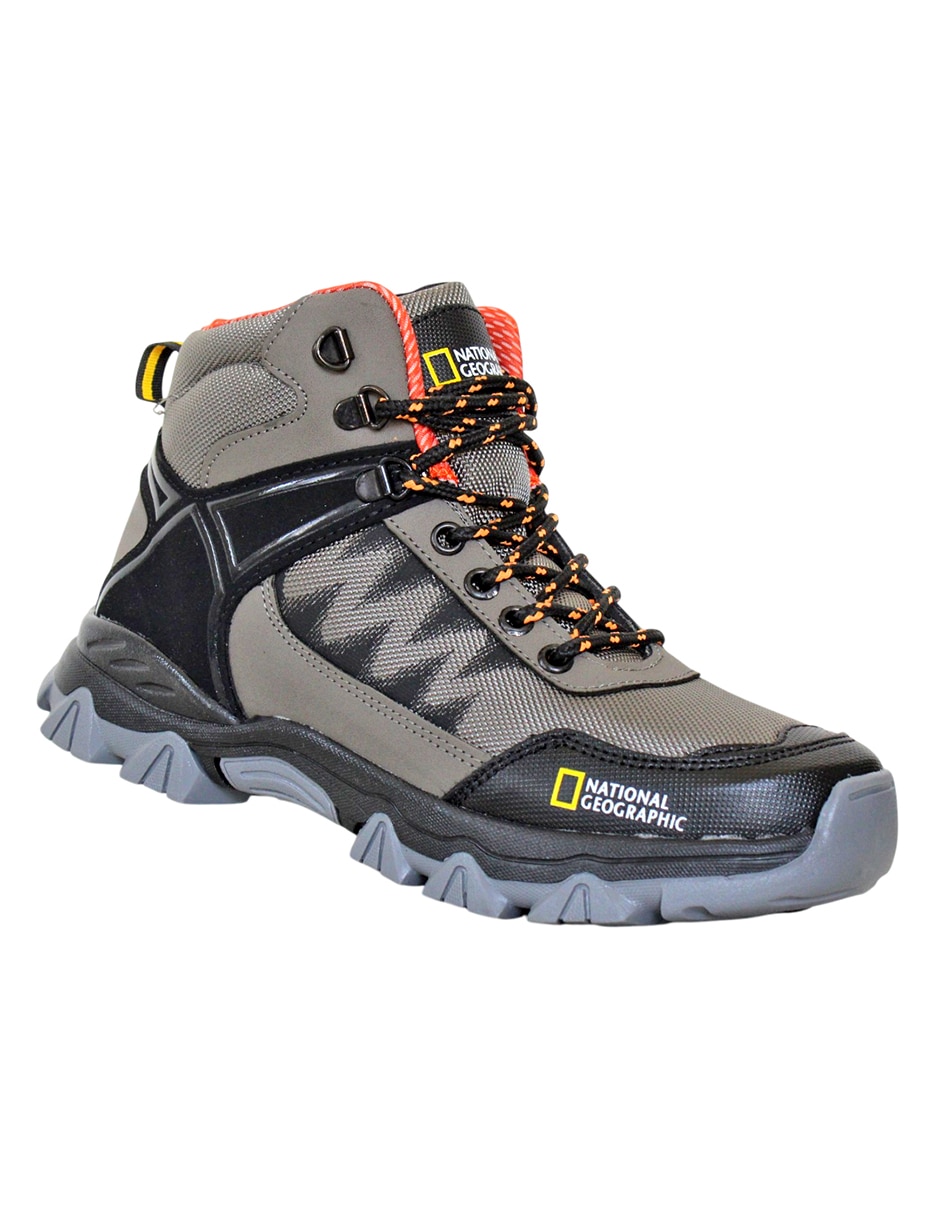 Botín Kuali Shoes senderismo de piel sintética para hombre