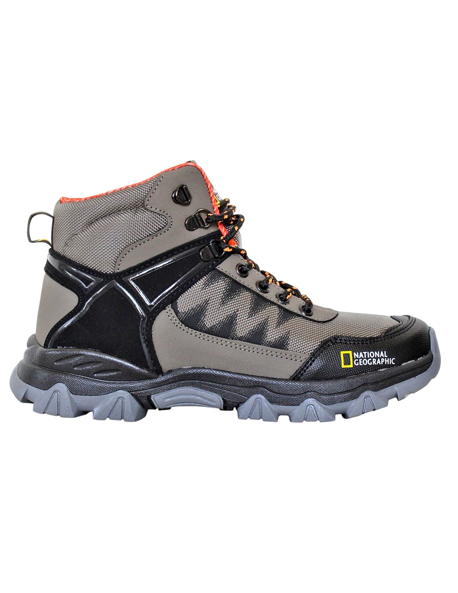 Botín Kuali Shoes senderismo de piel sintética para hombre