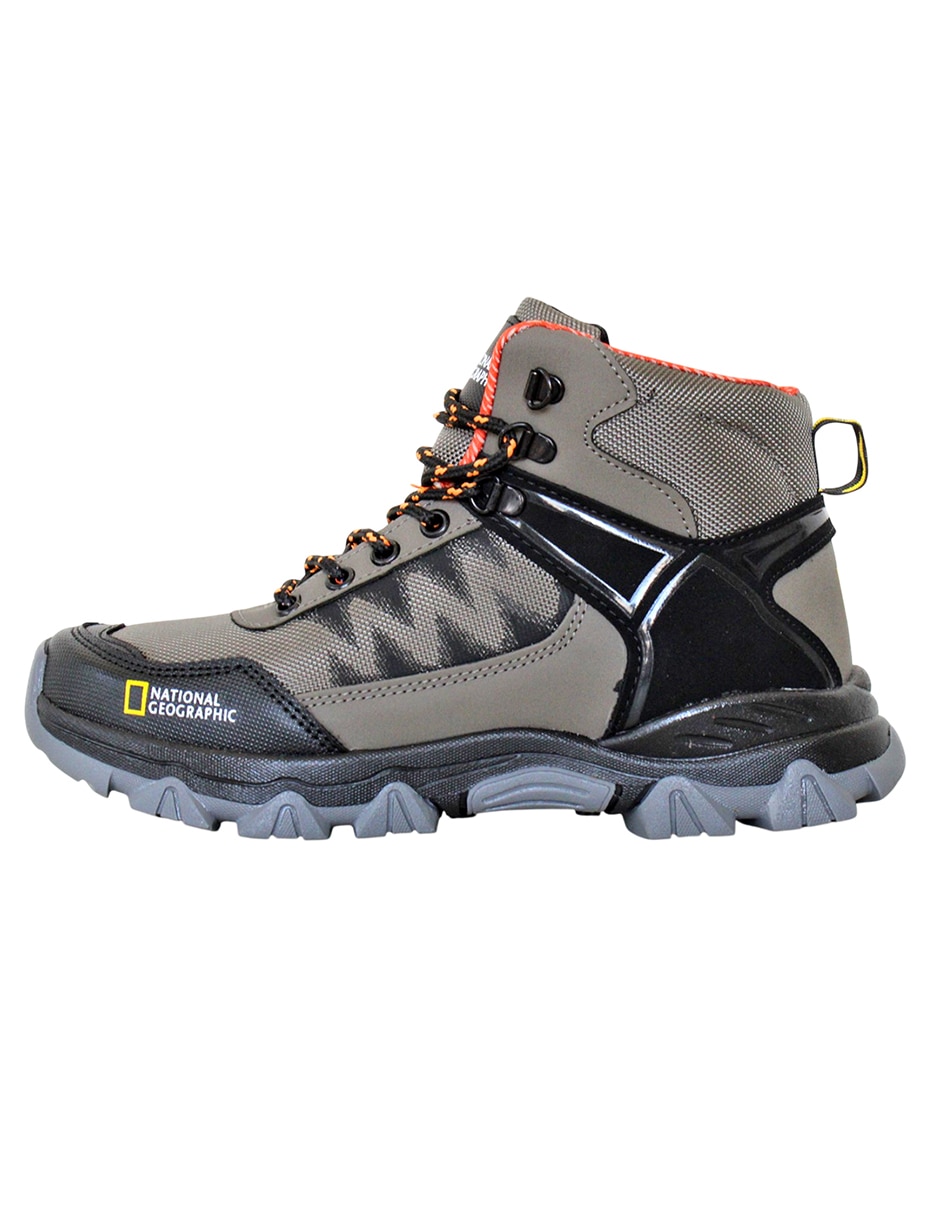 Botín Kuali Shoes senderismo de piel sintética para hombre