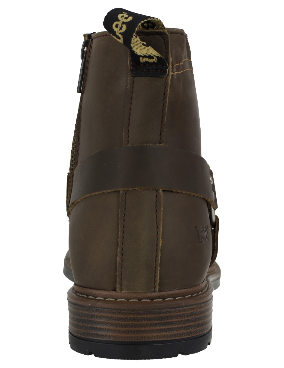 Bota lee de piel para hombre