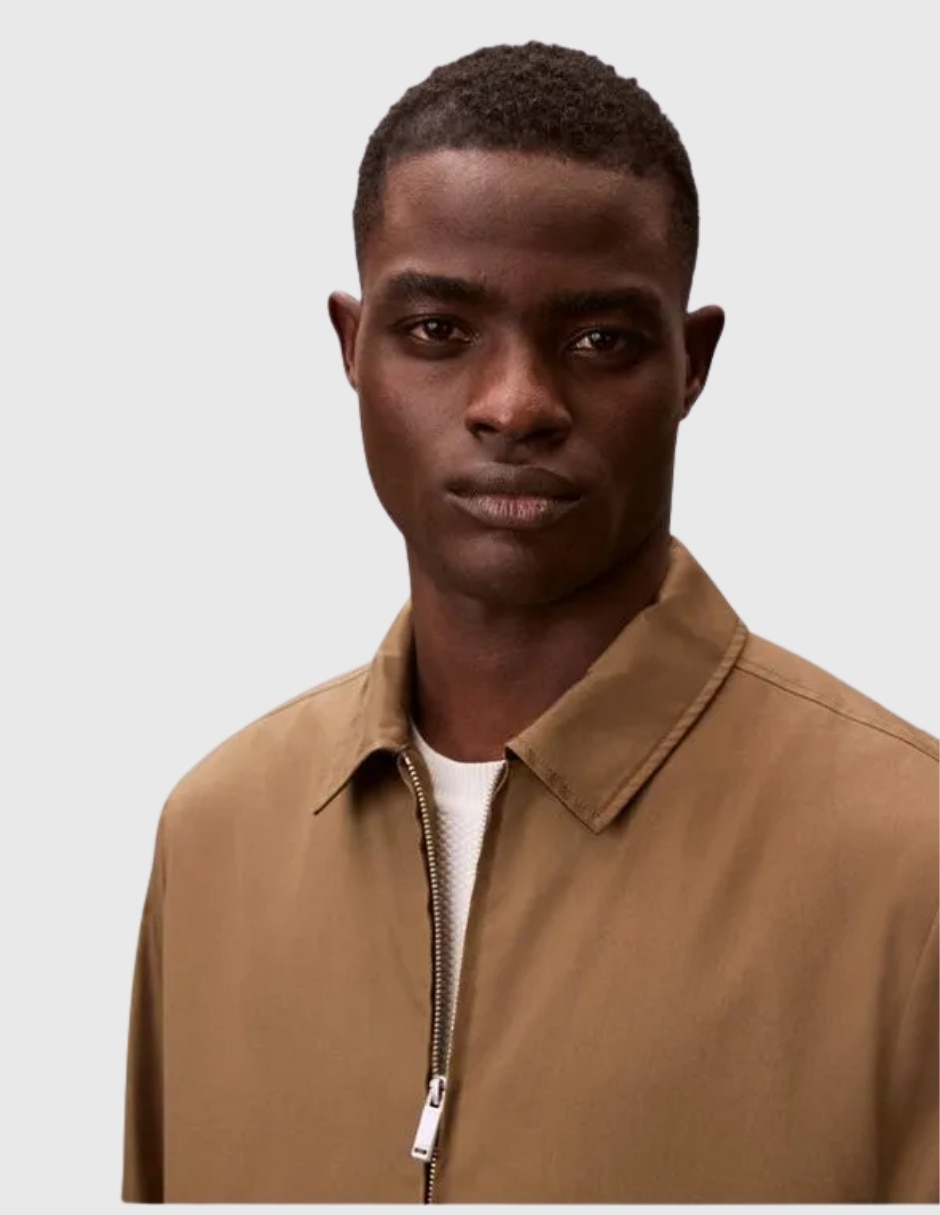 Chamarra casual Calvin kleinde algodón con bolsillos para hombre