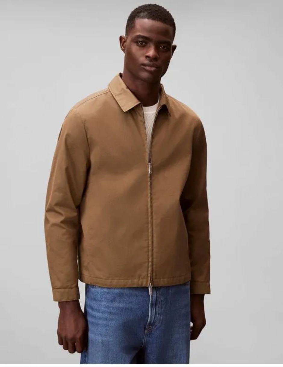 Chamarra casual Calvin kleinde algodón con bolsillos para hombre