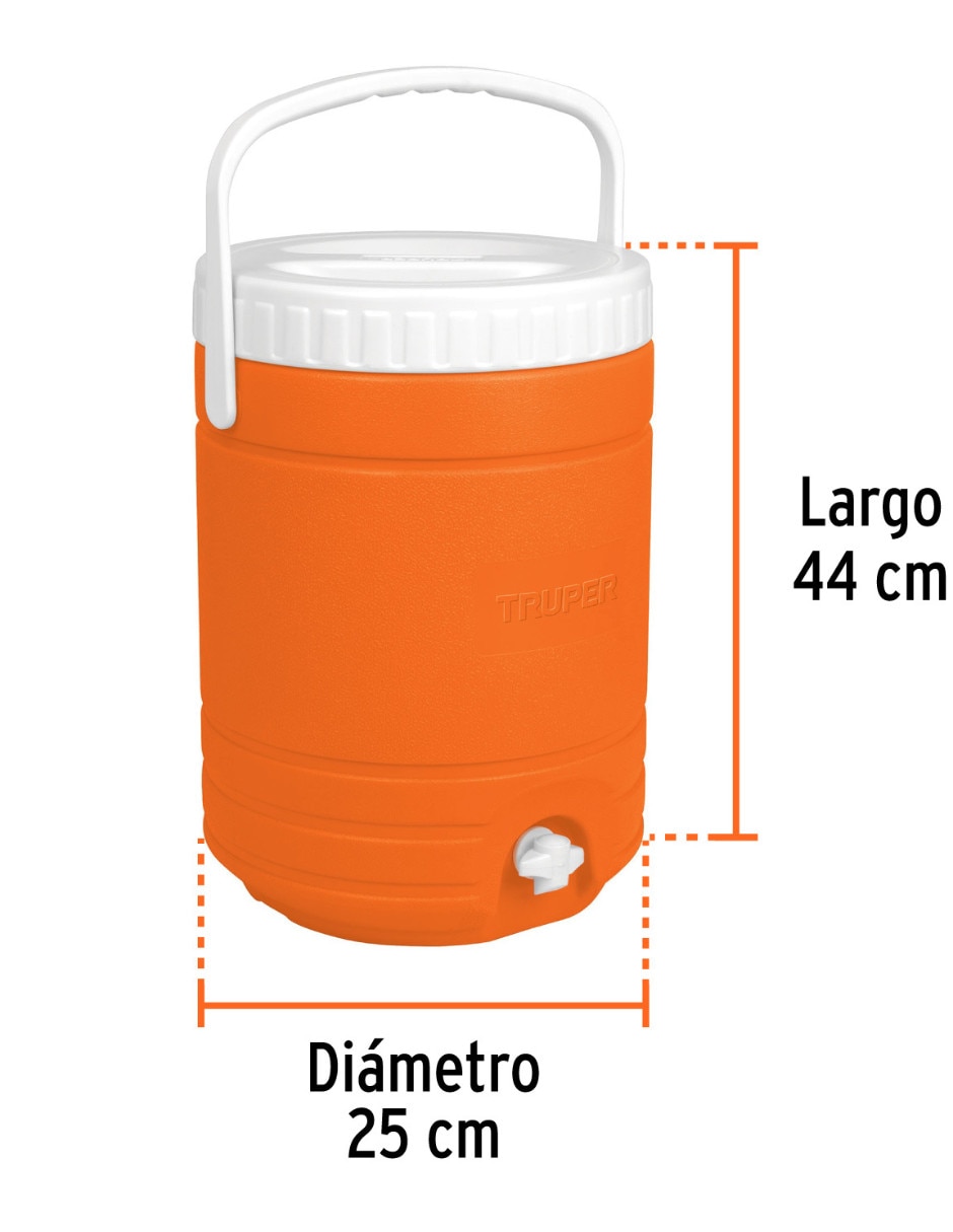 Termo Truper de plástico Linea dispensador con tapa rosca
