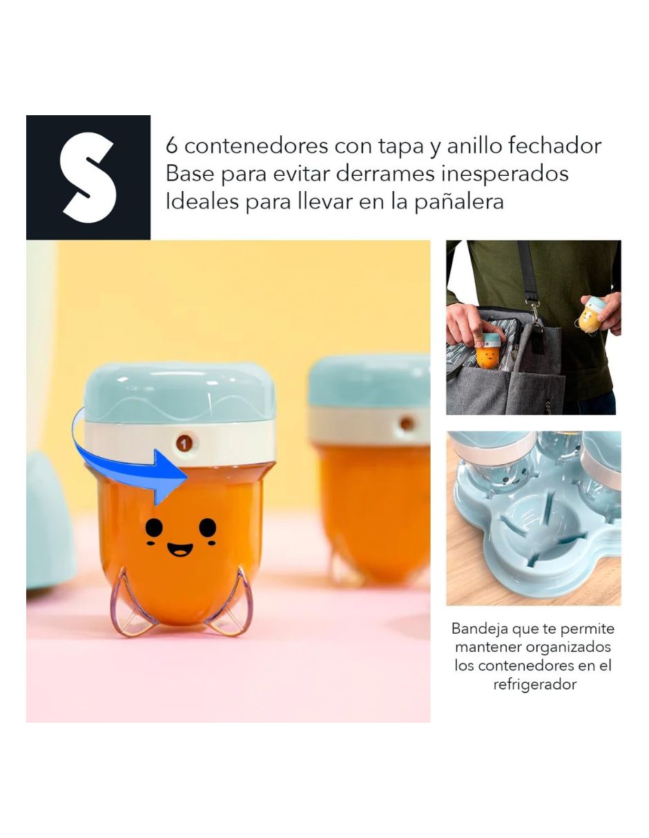 Procesador de alimentos para comida de bebé con cuchillas de metal 4