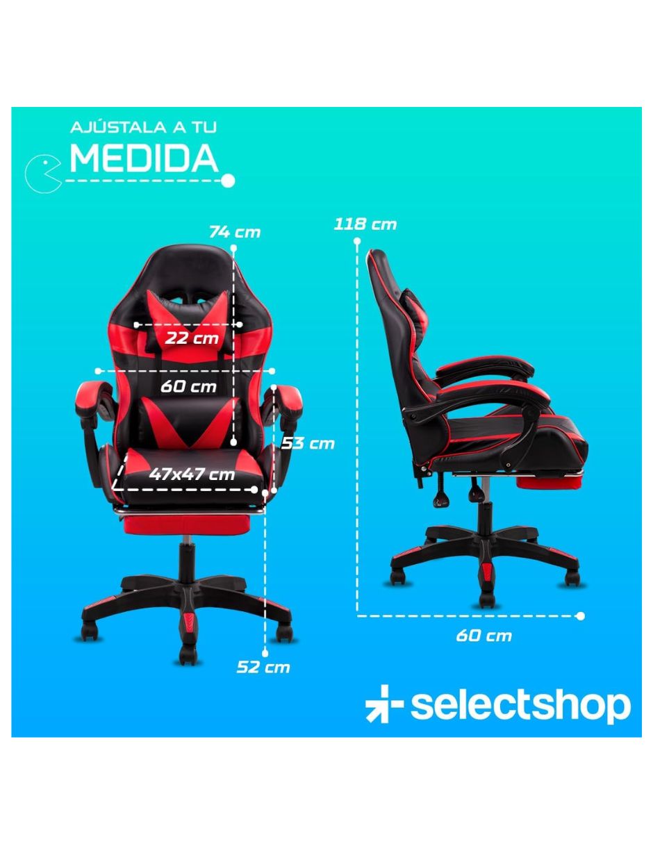 Silla gamer selectshop de plástico