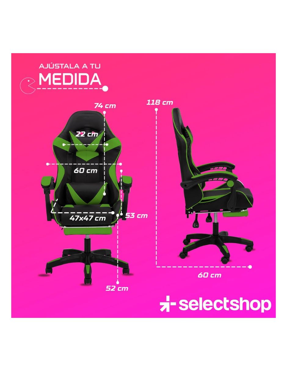Silla gamer de plástico 3