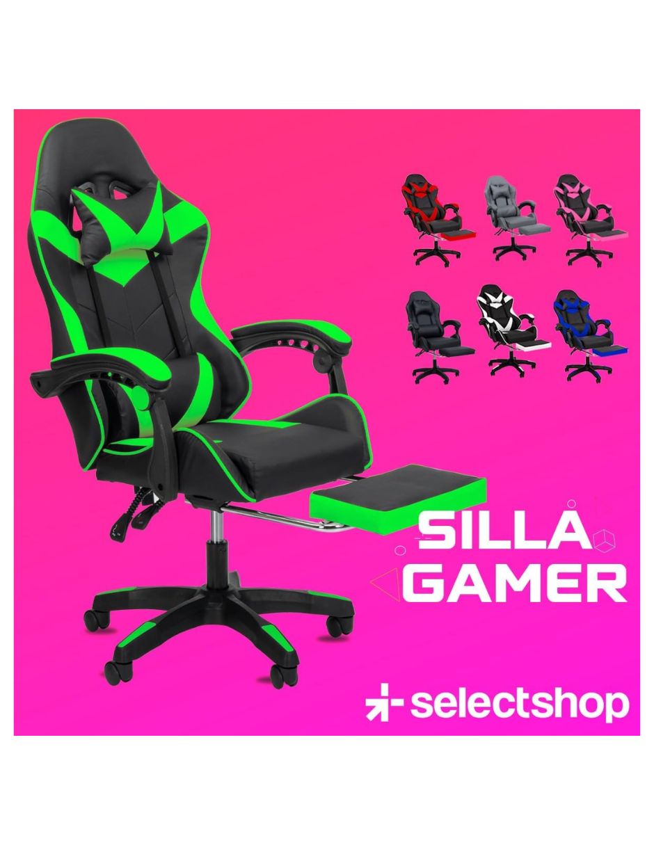 Silla gamer de plástico 4