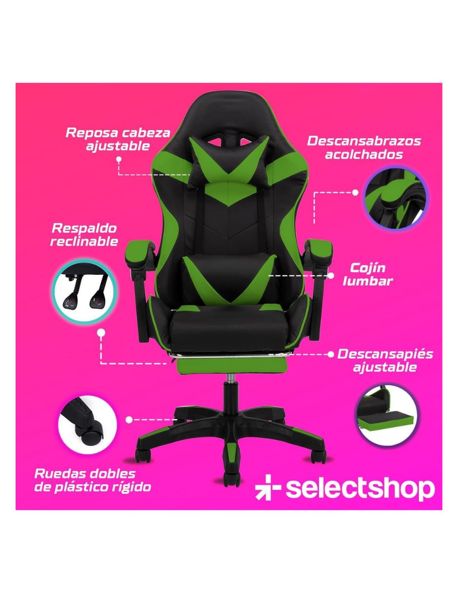 Silla gamer de plástico 5