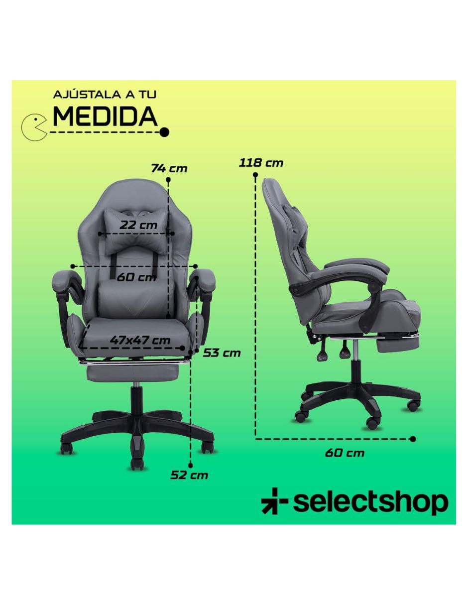 Silla gamer de plástico 4