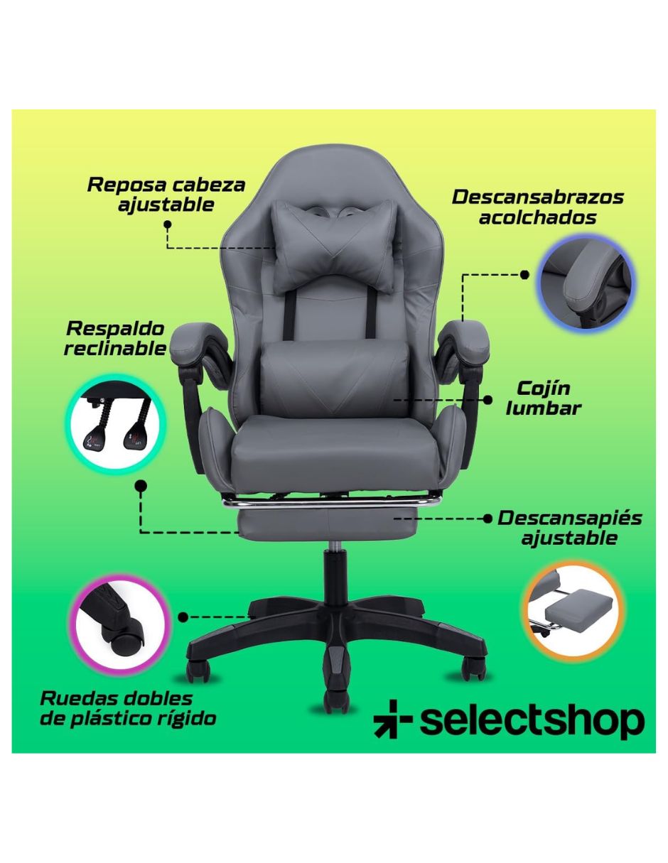 Silla gamer de plástico 2