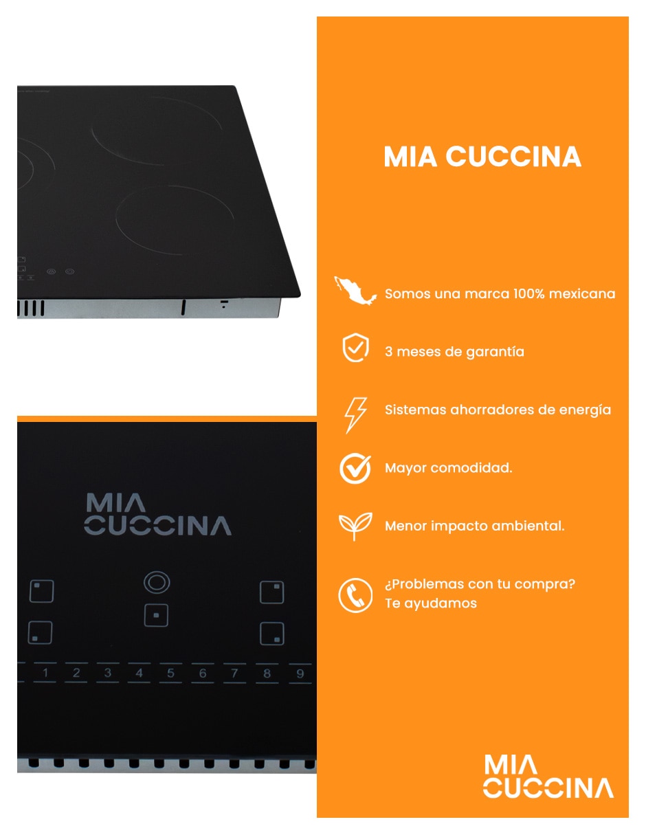 Parrilla eléctrica empotrable Mia Cuccina