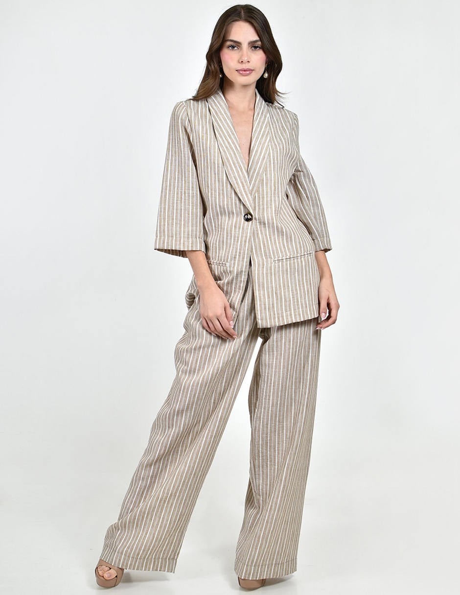 Conjunto formal de rayón para mujer 4