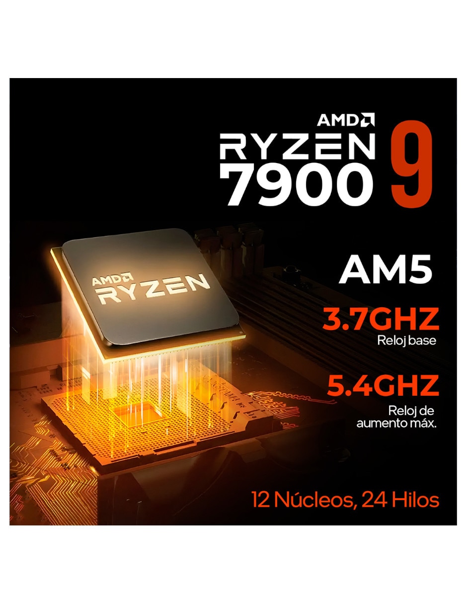 Computadora gamer xtreme pc gaming xtpcr932gb5780mmdw 27 pulgadas incluye monitor amd ryzen 9 amd radeon 780m 16 GB RAM 1 TB SSD