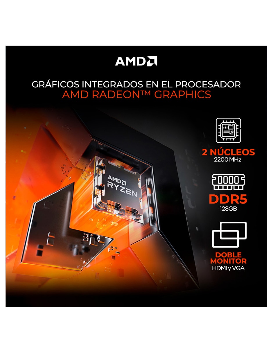 Computadora gamer xtreme pc gaming xtpcr932gb5780mmdw 27 pulgadas incluye monitor amd ryzen 9 amd radeon 780m 16 GB RAM 1 TB SSD
