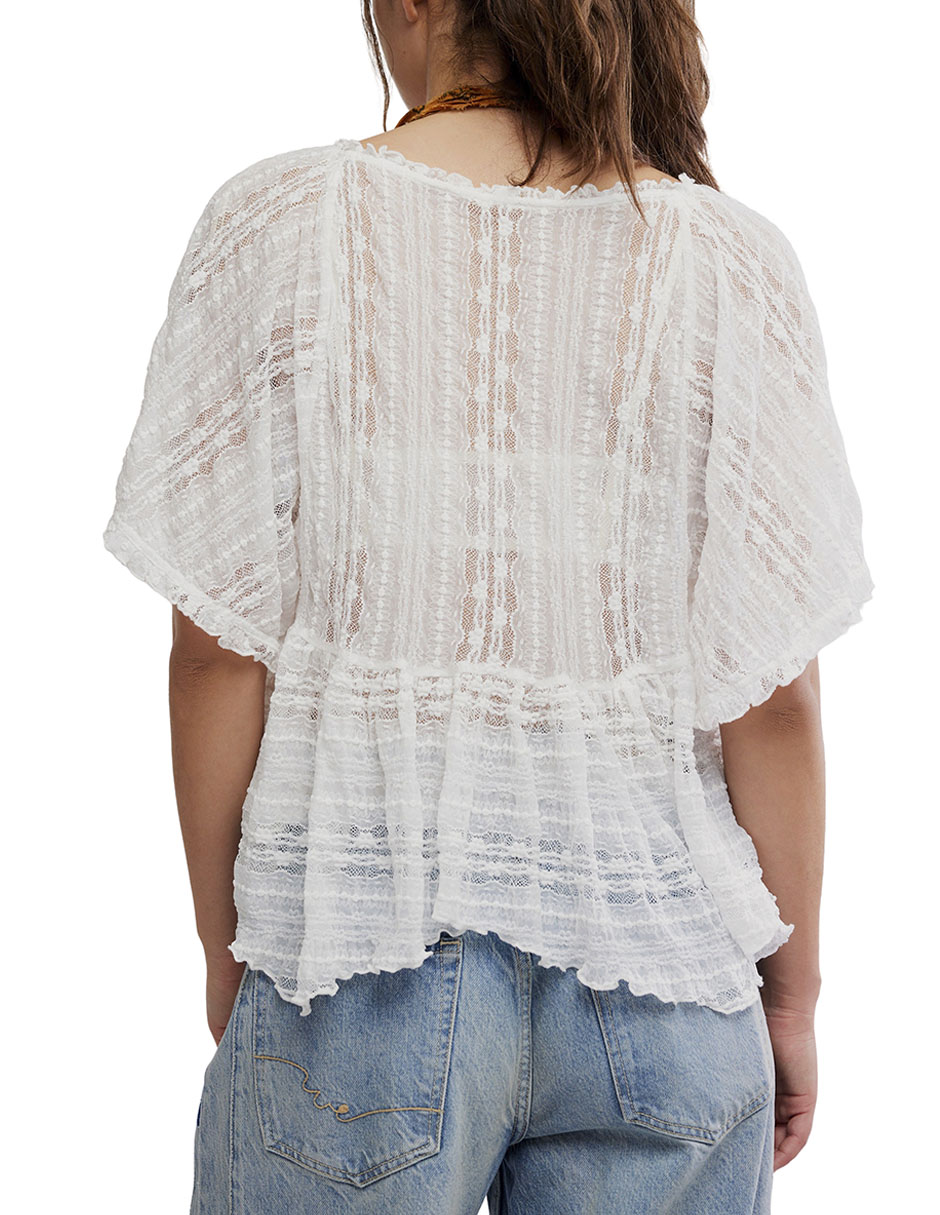 Blusa manga corta para mujer 3