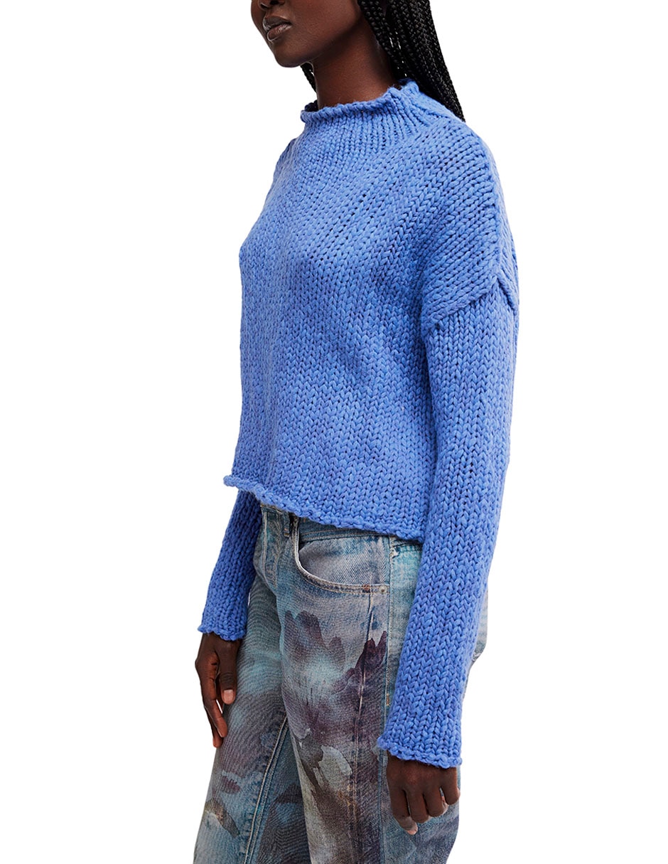Suéter cuello redondo para mujer 4