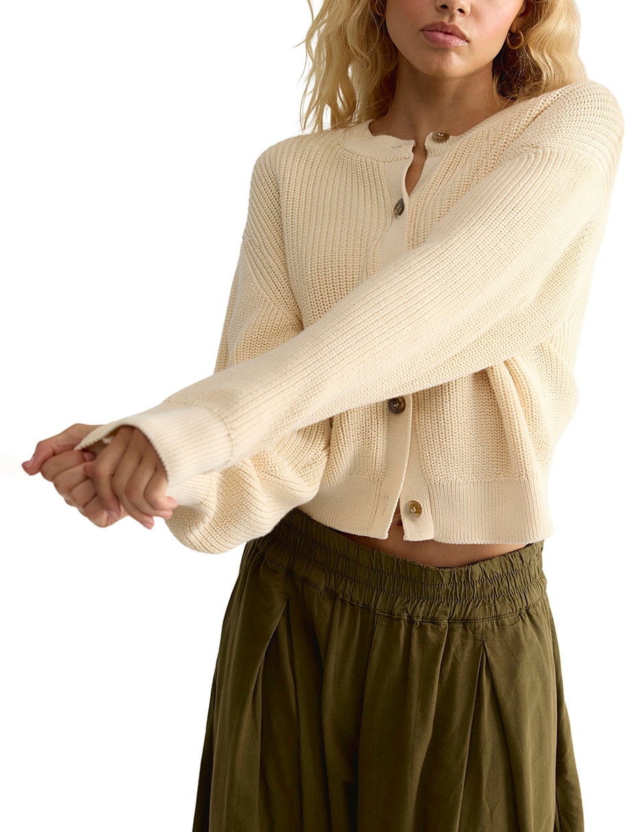 Suéter free people cuello redondo para mujer