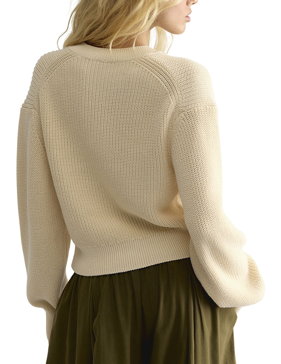 Suéter free people cuello redondo para mujer