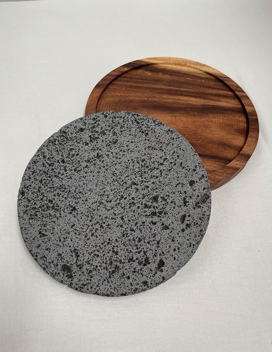 Plato wood planks mx platos de piedra 1 pieza