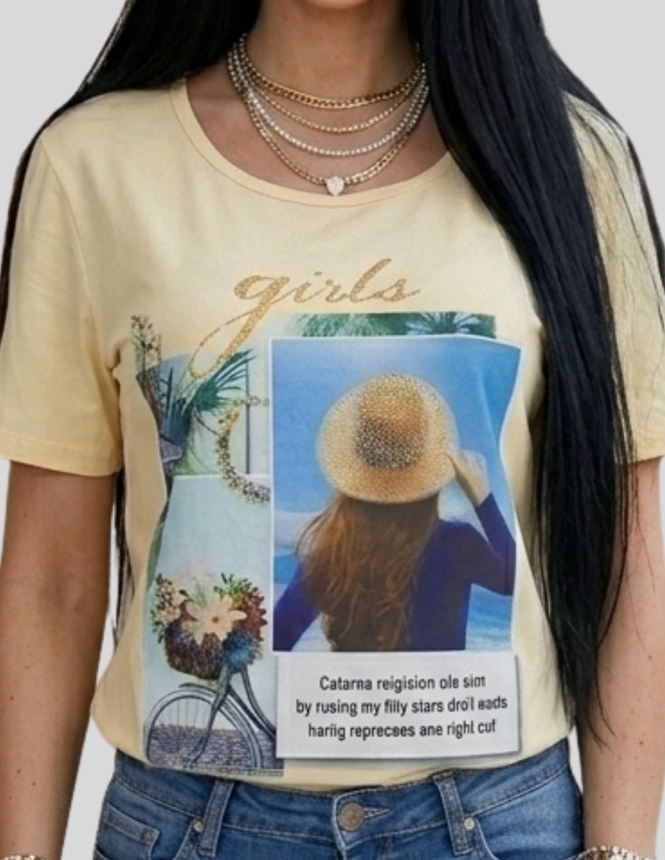Blusa Malabis manga corta para mujer