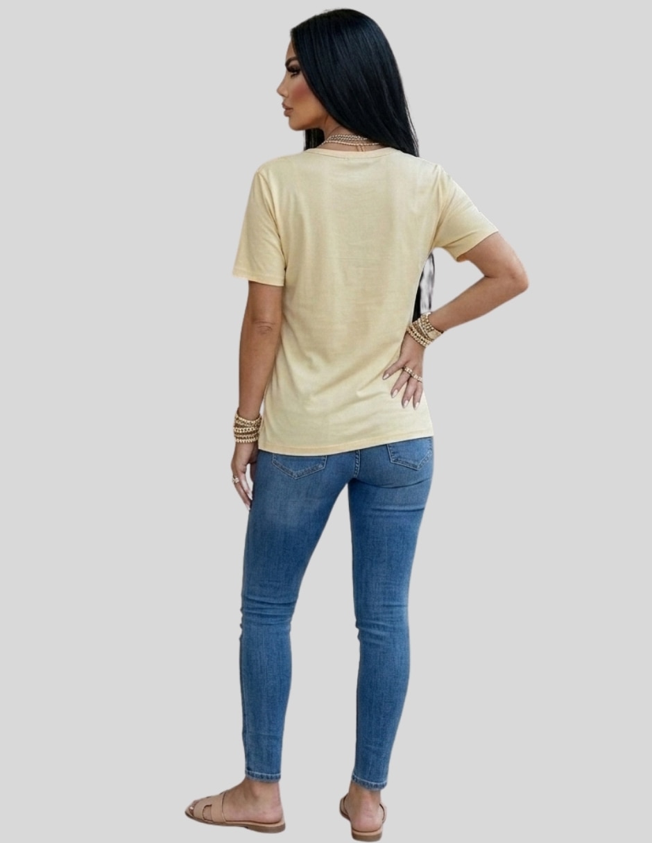 Blusa Malabis manga corta para mujer