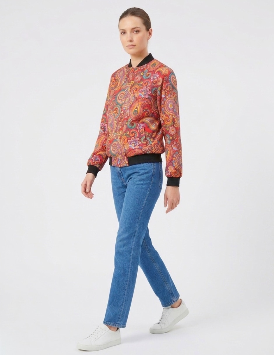 Chamarra bomber chico malo para mujer