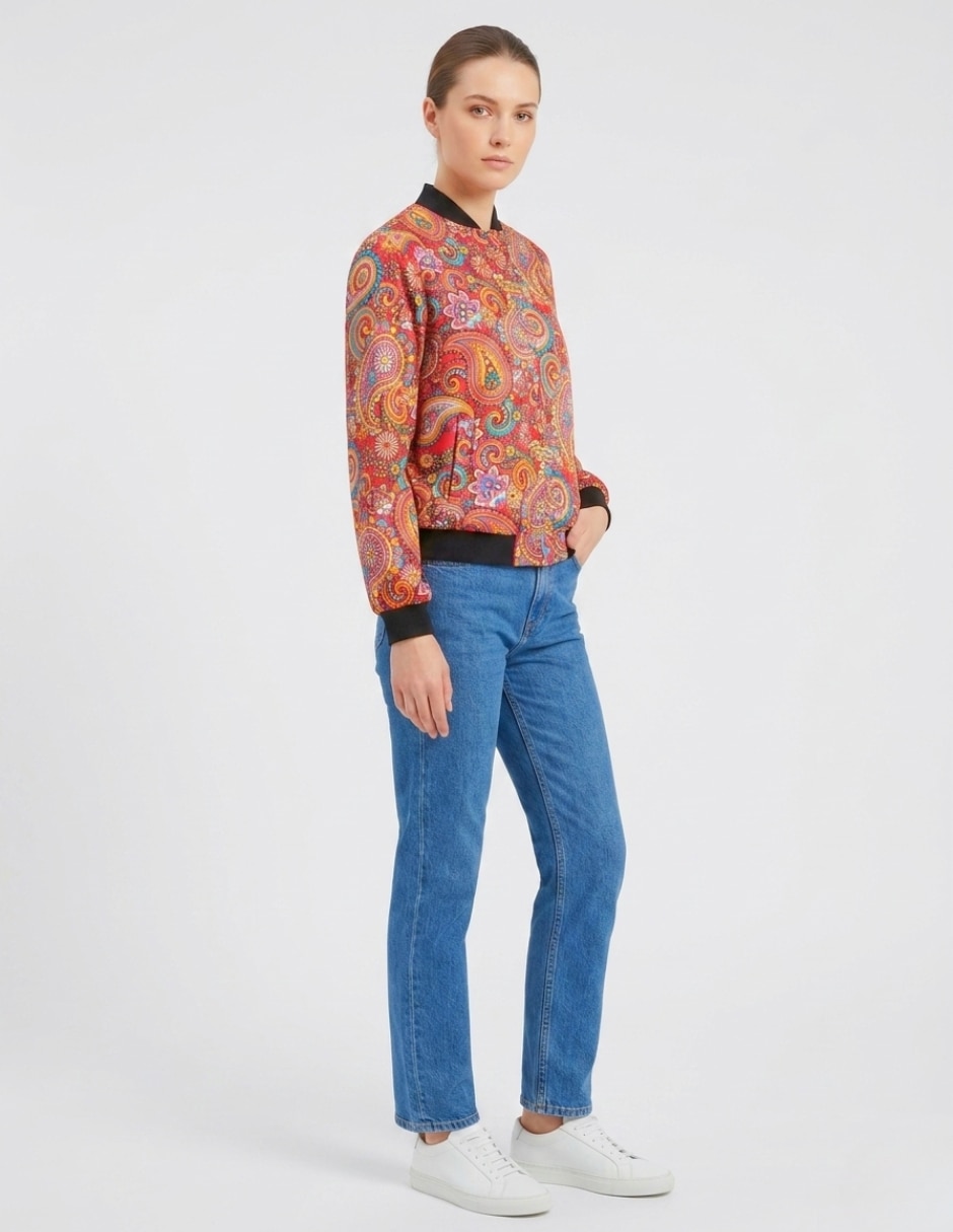 Chamarra bomber chico malo para mujer