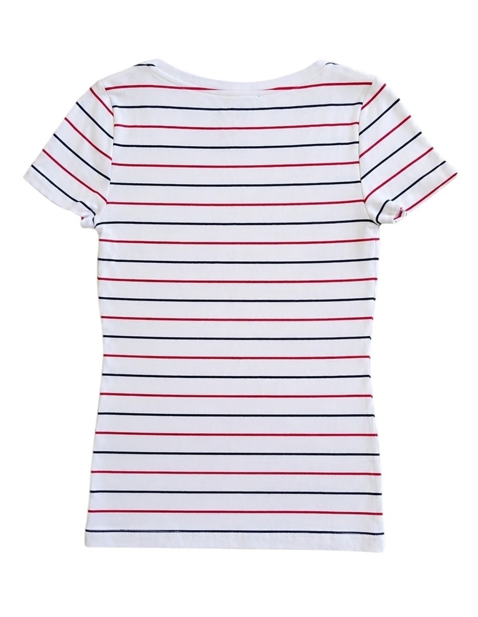 Playera manga corta tomyy hilfiger j51hq481 rt6 cuello redondo para mujer