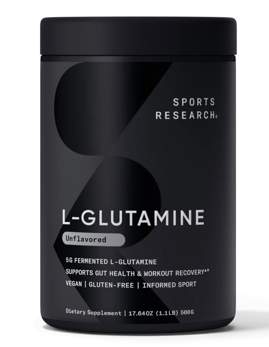 Suplemento alimenticio sports research l-glutamina sport research con l-glutamina