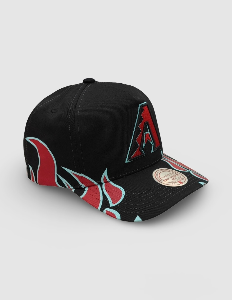 Gorra visera curva snapback para béisbol mitchell and ness mlb diamondbacks arizona diamondbacks para hombre