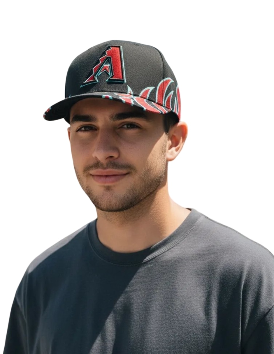Gorra visera curva snapback para béisbol mitchell and ness mlb diamondbacks arizona diamondbacks para hombre