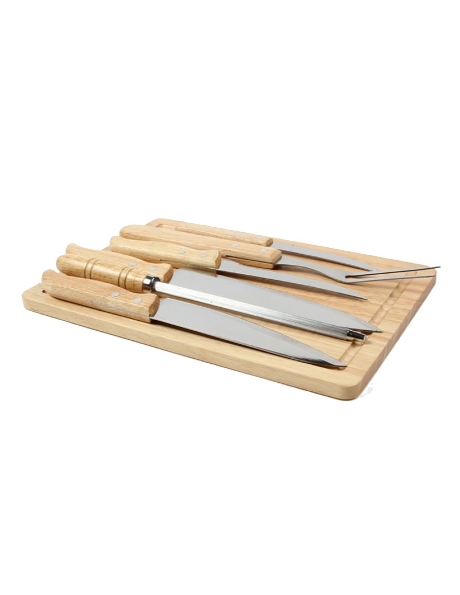Set bbq storyland de acero inoxidable para cortes