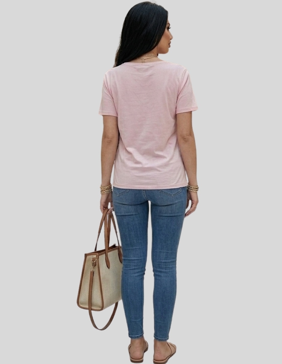Blusa manga corta para mujer 5
