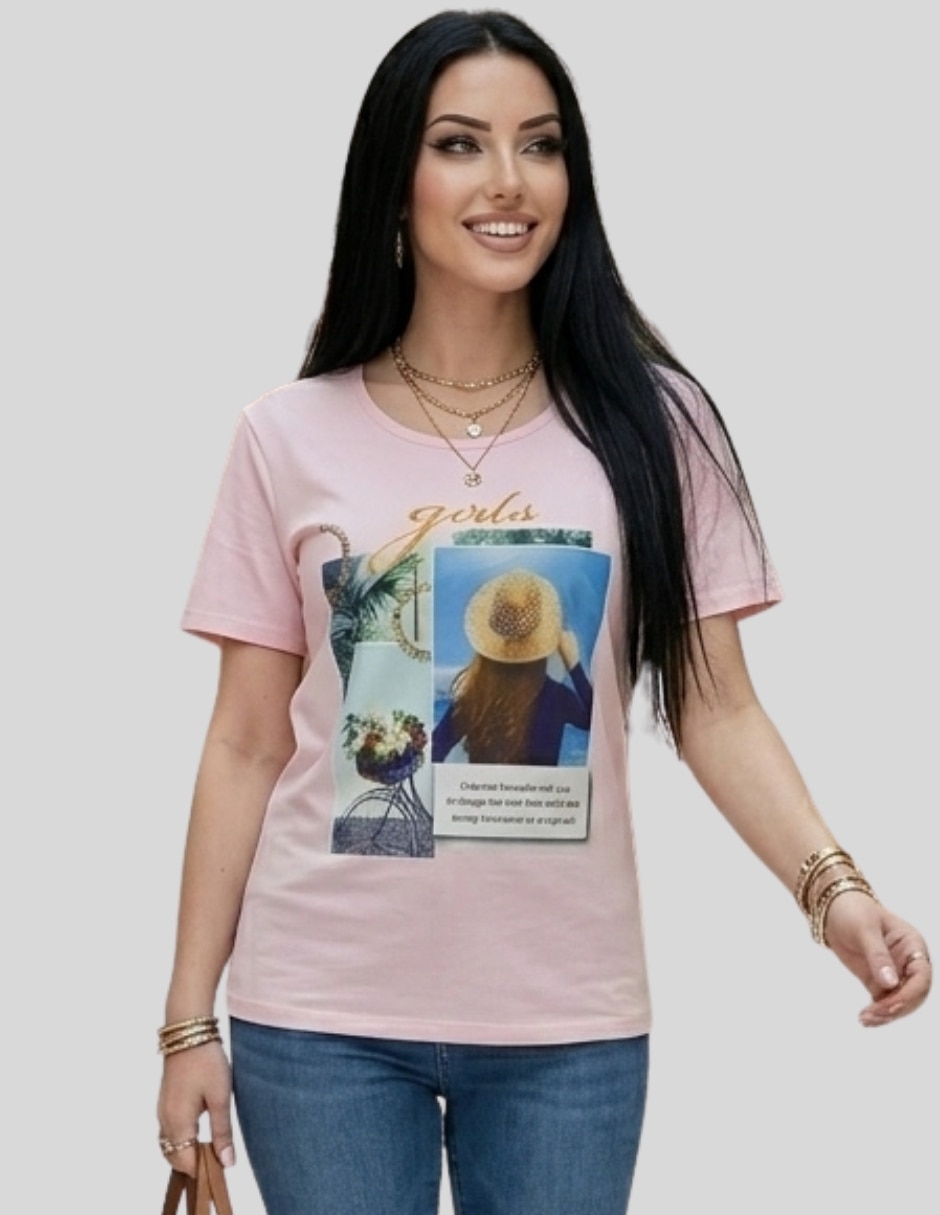 Blusa manga corta para mujer 1