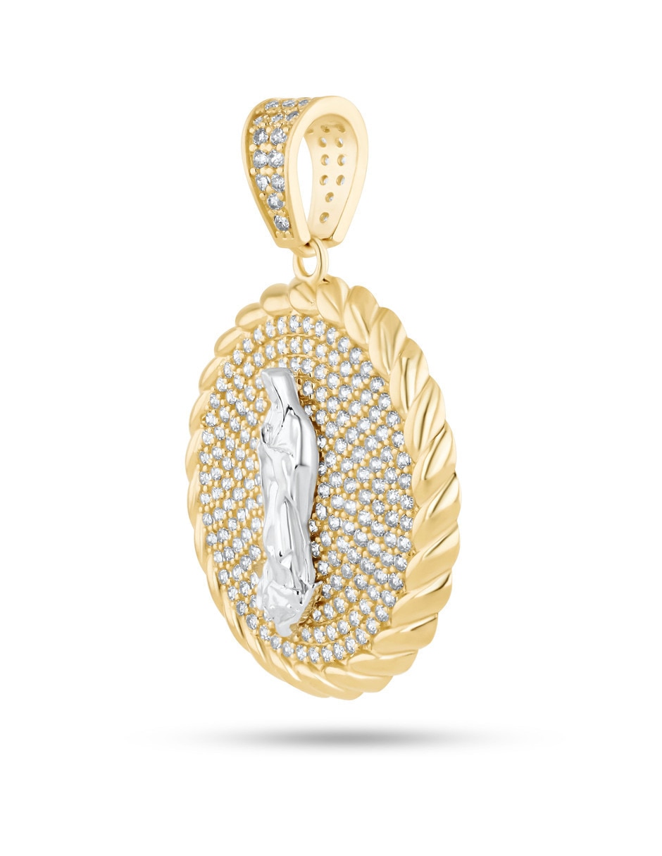 Medalla de virgen joyerías bizzarro virgen de guadalupe de oro amarillo 14 k