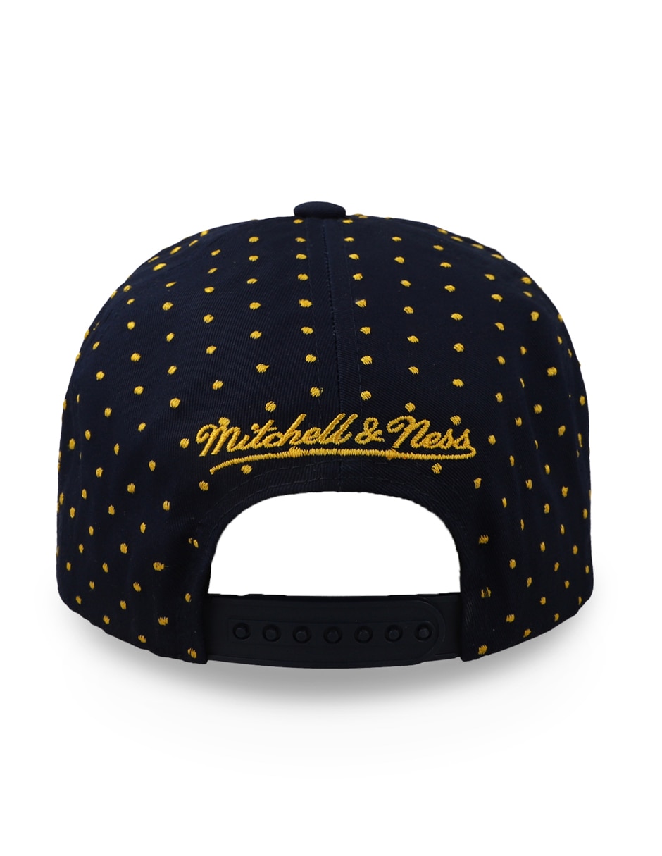 Gorra visera curva snapback para básquetbol mitchell and ness mitchell & ness nba warriors polka pro golden state warriors unisex