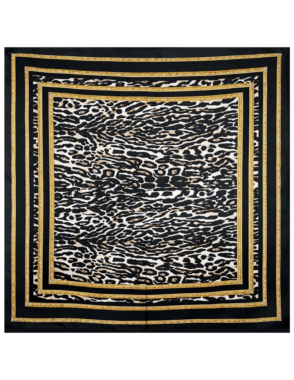 Mascada twist side con estampado animal print para mujer