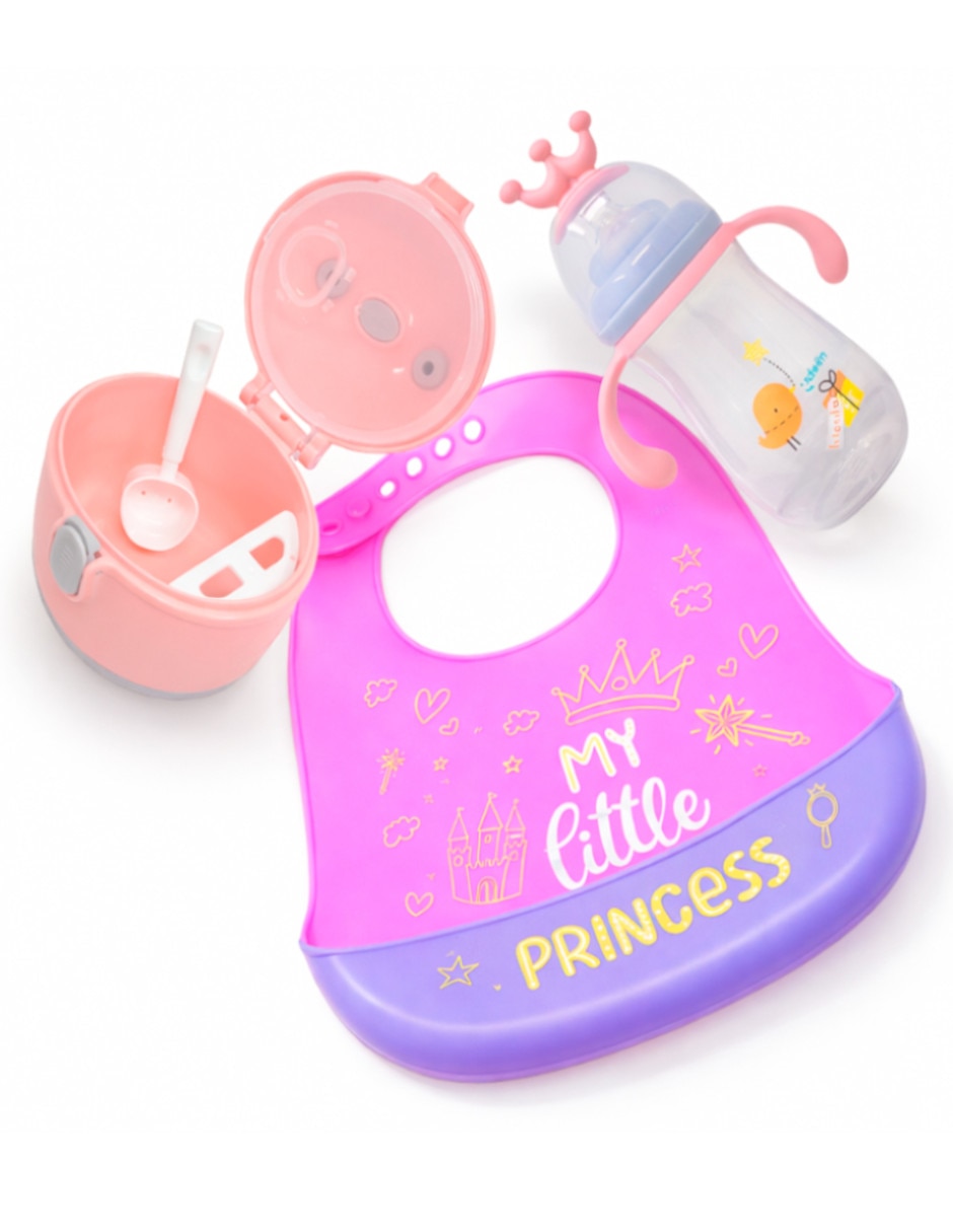 Set alimentación ide‘n my little princess princess de 3 piezas