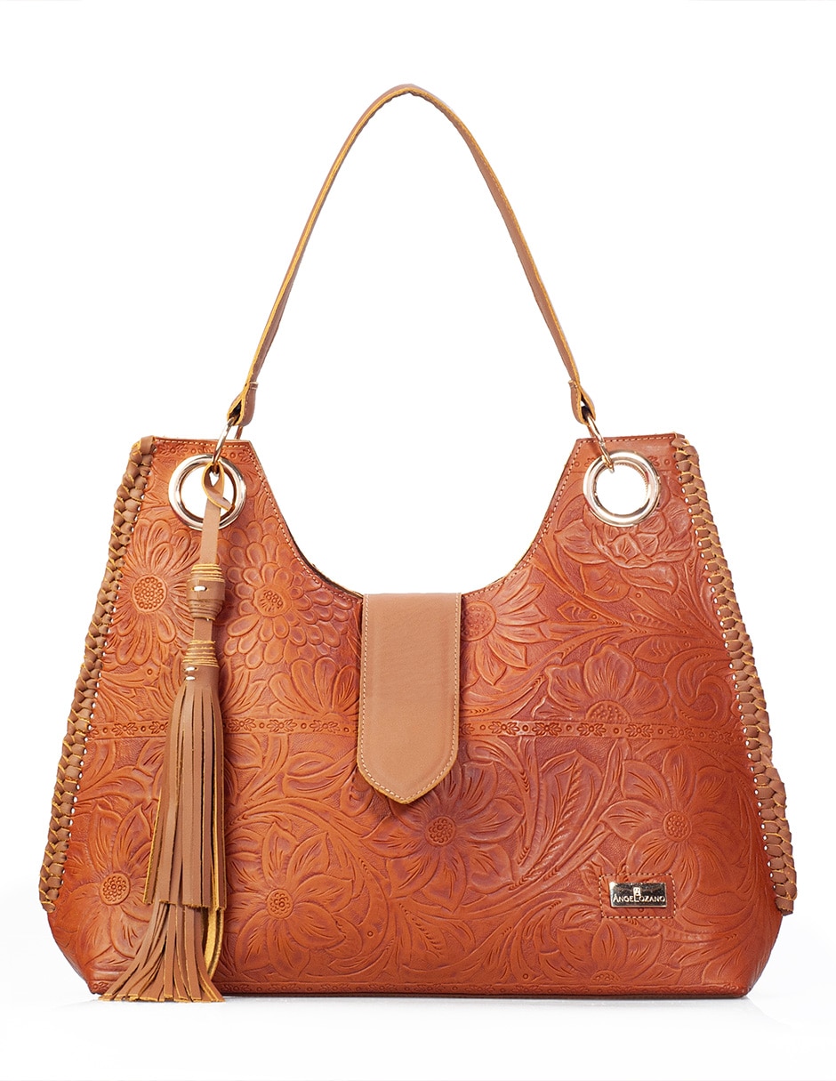 Bolsa tote angelozano minerva de piel bovino para mujer
