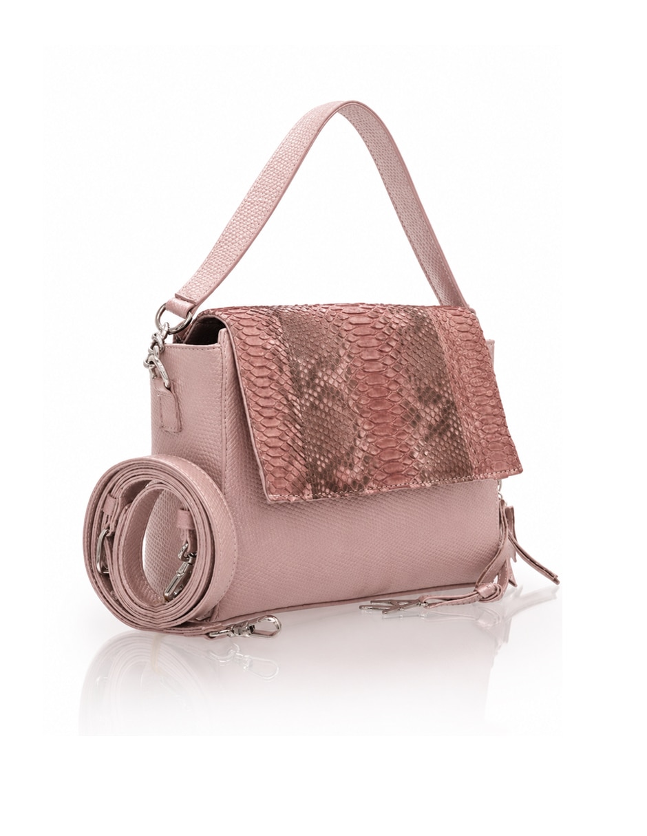 Bolsa crossbody aqualetas de piel para mujer