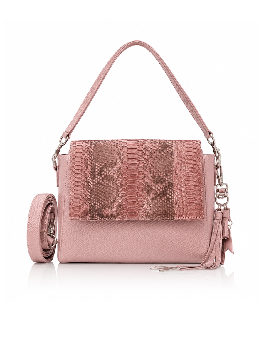 Bolsa crossbody aqualetas de piel para mujer